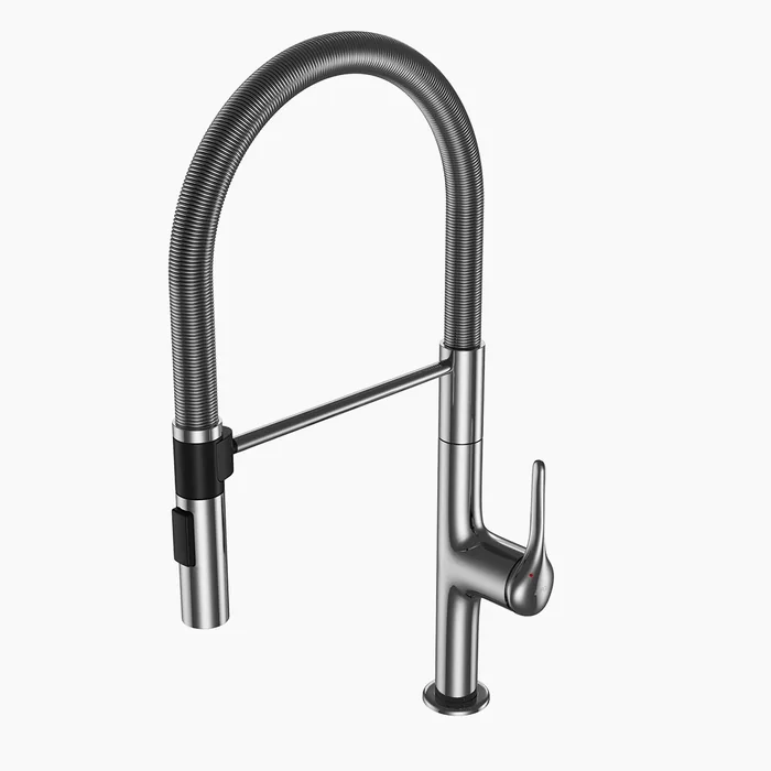 Brass kitchen sink mixer faucet